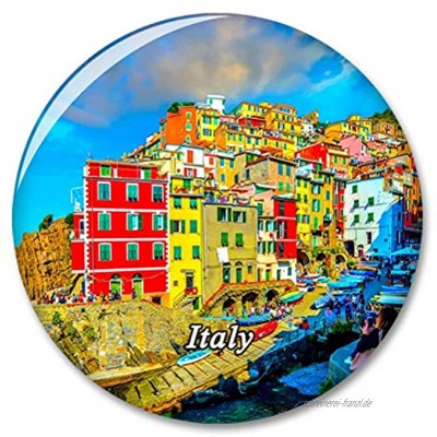 Italien Riomaggiore Cinque Terre Kühlschrankmagnet Dekorativer Magnet Touristische Stadt Reise Souvenir Sammlung Geschenk Starker Kühlschrank Aufkleber