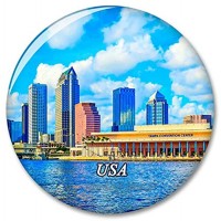 USA Amerika Tampa Kühlschrank Magnete Dekorative Magnet Flaschenöffner Tourist City Travel Souvenir Collection Geschenk Starker Kühlschrank Aufkleber