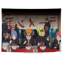 BBAGG Anime Naruto Tapisserie Wandbehang Dekoration für Wohnung Home Art Wandteppich für Schlafzimmer Wohnzimmer Decke-Ramen stärken_110 * 150