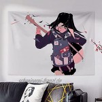 Kawaii Raumdekor Anime Wandteppich Wandbehang Wanddecke Wandteppiche Abdeckungen Cool Girl Schlafsaal BedHead Dekor Stoff A1 150x130cm