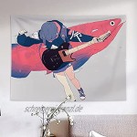 Kawaii Raumdekor Anime Wandteppich Wandbehang Wanddecke Wandteppiche Abdeckungen Cool Girl Schlafsaal BedHead Dekor Stoff A1 150x130cm