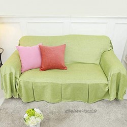 CXLT Schonbezüge Sofabezug Überwürfe Antirutsch Sofa Auflagen Chenille Minimalistischer Couchbezug Sofahusse Sessel Möbel Schutz,Green-300x200cm118x78in