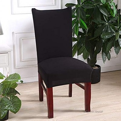 Druck Abnehmbarer Stuhlbezug mit elastischem Schonbezug Moderner Küchensitzbezug Stretch Stuhlbezug für Bankett A5 6pcs