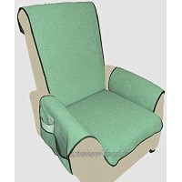 Holzdrehteile Sesselschoner Sesselauflage Sesselbezug Schoner Überwurf Auflage hellgrün
