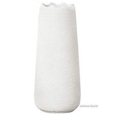 20cm Weiß Vase Keramik Vasen Blumenvase Deko Dekoration