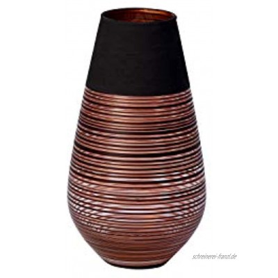 Villeroy & Boch Manufacture Swirl große Soliflor-Vase 18 cm Kristallglas bronze schwarz