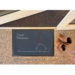 Große Fußmatte mit Name zum selbst gestalten Schmutzfang mit -Sweet Home- Design | Rutschfester Teppich für Haustüre oder Innenbereich Motiv 5