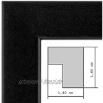 PHOTOLINI 9er Bilderrahmen-Set Silber Schwarz 10x15 bis 30x40 cm mit Acrylglas inkl. Zubehör | Bildergalerie | Bilderwand | Wandgalerie