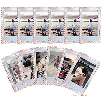 WINKINE Acryl Kühlschrank Magnetrahmen 2x3 12er Pack Schillernder doppelseitiger Magnet Bilderrahmen für Fujifilm Instax Mini 9 8 8+ 70 7s 90 25 26 50s Film Polaroid Z2300 Polaroid PIC-300P Film