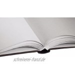 Hama Jumbo Fotoalbum Brimingham 30x30 cm Fotobuch mit 100 weißen Seiten Album für 400 Fotos zum Selbstgestalten und Einkleben braun