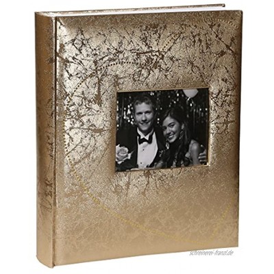 Je T'aime Fotoalbum in 29x32 cm 60 Seiten Hochzeit Foto Album mit Ausschnitt: Farbe: Gold